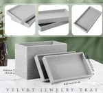 Inbagi 5 Pcs Small Velvet Jewelry Tray Stackable Drawers Organizer. Fixed Price $16.00.