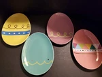 Fun Easter Plates 7" Set Of 4 - Spring , Festival (SP25). Fixed Price $19.99.