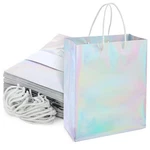 24 Pack Holographic Silver Gift Bags With Handles, 8X4X10 Inch For Wedding, B.... Fixed Price $36.72.
