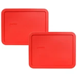Pyrex 7211-PC Rectangular 6 Cup Red Plastic Storage Lid Pk New For Glass Dish. Fixed Price $12.99.