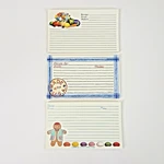 60 Current Recipe Cards 3 X 5 Vintage Flower Veggies Americana Gingerbread Man. Fixed Price $10.00.