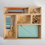 Martha Stewart Wooden Desktop Drawer Organizer Set - 6 Piece. Fixed Price $36.99.