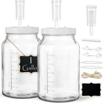 2 Pack Gallon Large Fermentation Jars With 3 Airlocks And Screw LIDS(100%. Fixed Price $46.99.