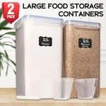 2PK Kitchen Food Storage Container Pantry Set Airtight, Durable And Leak-proof. Fixed Price $23.99.