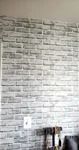 White Gray Brick Peel And Stick 10FT Vinyl Kitchen Living. Fixed Price $10.99.