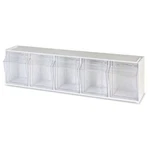 Deflecto 5 Bin Interlocking Tilt Storage System - Custom Supply Station. Fixed Price $130.79.