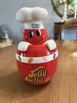 Mr Jelly Belly Candy Jar Ceramic Canister 7 1/4" Tall 22 Oz Capacity 2006. Fixed Price $9.89.