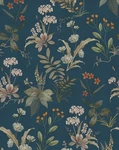 Dark Blue Floral Drawer Liner Peel And Stick Adhesive Contact Paper 118X17.4. Fixed Price $25.51.