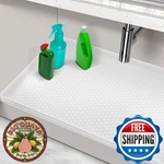 Waterproof Silicone Under Sink Mat 34X22" Kitchen & Bathroom Cabinet Tray. Fixed Price $33.03.