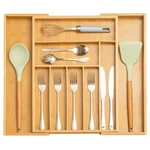 Libodour Bamboo Extra Large Kitchen Expandable Drawer Organizer For Utensils .... Fixed Price $32.58.
