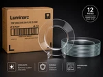 Luminarc Temp Directoire Clear Glass Dinner Plates 25CM Set Of 12 New. Fixed Price $39.99.