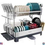 Sunly Large Dish Drying Rack, Multipurpose 2 Tier Racks For Kitchen Premium. Fixed Price $122.48.