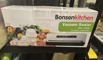 New Bonsenkitchen VS3201 Silver Black Vacuum Sealer Machine Air Sealing System. Fixed Price $29.99.