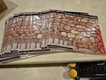 20 Pcs Peel Stick Wall Tile River Rock Pebble Stone Backsplash Lightweight 12 In. Fixed Price $29.99.