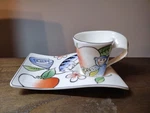 Villeroy & Boch New Wave Cafe Jungle Espresso Cup Saucer Set. Fixed Price $29.00.