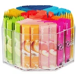 Divided Drink Packet Organizer, Octagonal 5 Compartment Clear Lazy Susan Turn.... Fixed Price $34.32.