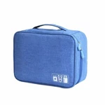 Double Layer Travel Cable Storage Bag Portable Electronic Organizer Case. Fixed Price $15.99.