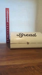 Auldhome Design White Farmhouse Bread Box; Vintage Style Enamelware Co. Fixed Price $51.00.