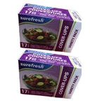 2 Boxes Elastic Bowl Can Cover-ups Keep Food Fresh 34PK Variety Small Med Large. Fixed Price $11.99.