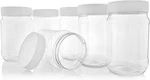Pinnacle Mercantile Plastic Mason Jars Screw Ribbed Lid 16 Ounce-set 6-AI. Fixed Price $22.11.