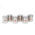 Sumeet Stainless Steel Small Canisters/jars/ubha Dabba/storage Containers Set.... Fixed Price $69.75.