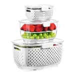 Luxear Fresh Produce Vegetable Fruit Storage Containers 3PIECE Set, Bpa-free,. Fixed Price $52.25.