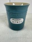 New Le Creuset Caribbean Blue 1LITER Utensil Crock Only 6 X 5 Nwt. Fixed Price $33.00.