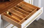 Hafele Elemental Cutlery Tray Rubberwood & Birch Drawer Organizer. Fixed Price $103.72.