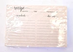 321DONE Recipe 4X6 Tan Simple Script Double Sided Thick Cardstock 50 Pack. Fixed Price $14.50.
