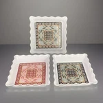 Temptations By Tara Melamine Appetizer Dessert Plates Ruffle Edge Stack Set Of 3. Fixed Price $15.96.