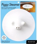Marna White Piggy Steamer - Multipurpose Lid For Steaming, Covering, And Opening. Fixed Price $29.85.
