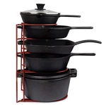 Cuisinel Heavy Duty Pan And Pot Organizer - Tier Rack 15 Inch Red. Fixed Price $31.80.