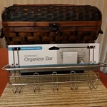 Over Cabinet Door Organizer Bar Spectrum Contempo No Tools Installation New. Fixed Price $18.00.