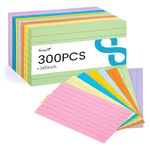 Koogel Index Cards 3X5, 300 Count, Colored Flash Lined Medium, Multi. Fixed Price $10.48.