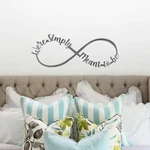 21" Infinity Signs We're Simply Meant Be Love Gestures For Him, Custom G.... Fixed Price $90.59.