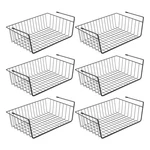 Geniya Under Shelf Basket, 6PCS Hanging Storage For Pantry Black. Fixed Price $51.22.