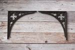 Vintage Style Cast Iron Wall Bracket Garden Rustic Shelf Kitchen Farm. Fixed Price $109.00.