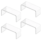 4 Packs Kitchen Cabinet Shelf Organizer, Acrylic Clear Riser, 5MM Thick.... Fixed Price $46.97.