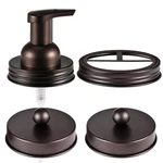 Komashr Mason Jar Bathroom Accessories 1 Wide Mouth, 3 Regular Bronze. Fixed Price $13.35.