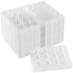 Manchap 100 Pack 12 Grids Quail Cartons, Plastic Eggs Holders, Smal.... Fixed Price $29.80.