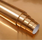 Yija Self Adhesive Brushed Metal Look Film Vinyl 15.6"W X 79"L, Gold. Fixed Price $14.24.