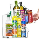 Sorbus Roll Out Bottle Organizer Bins - Pantry & Under Sink Storage W/ Wheels. Fixed Price $58.03.