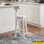 24" Solid Wood Backless Counter Stool Kitchen Dining Indoor Use Comfort Stable. Fixed Price $62.96.