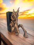 Unicorn Horse Book Nook Shelf Desktop Decor Magic Pony In Black Box. Fixed Price $35.99.