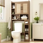 Rustown Rattan Over The Toilet Storage Cabinet,boho Bathroom Orga.... Fixed Price $192.30.
