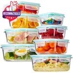 Yuncang 8 Pack Glass Food Storage Containers With Lids, 35OZ Meal.... Fixed Price $62.43.