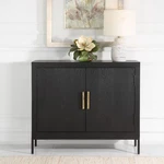Uttermost Front Range Dark Oak 2 Door Cabinet. Fixed Price $1195.20.