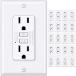Gfci Outlet 15 20 Pack Led Indicator White Non-tamper Resistant Bestten. Fixed Price $179.99.