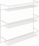 Closetmaid 3-TIER Hanging Wall Mounted Metal Rack For Spices, 18-INCH Wide. Fixed Price $31.70.