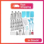 Makmeng Piping Bags And Tips Set - 50PCS Cake Decorating Supplies Kit With Icing. Fixed Price $14.20.